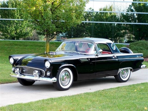 Bob & Jean Wituszynski, 1956 Thunderbird click to enlarge and see description